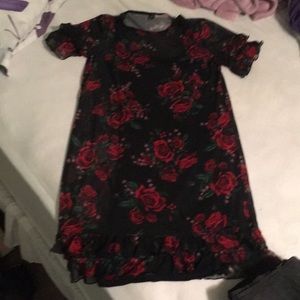 Little black and red dress